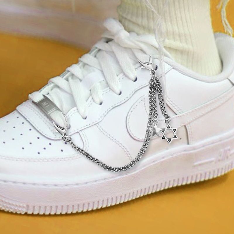 1pcs chain canvas sneakers sho - Sneaker Case 评论和价格