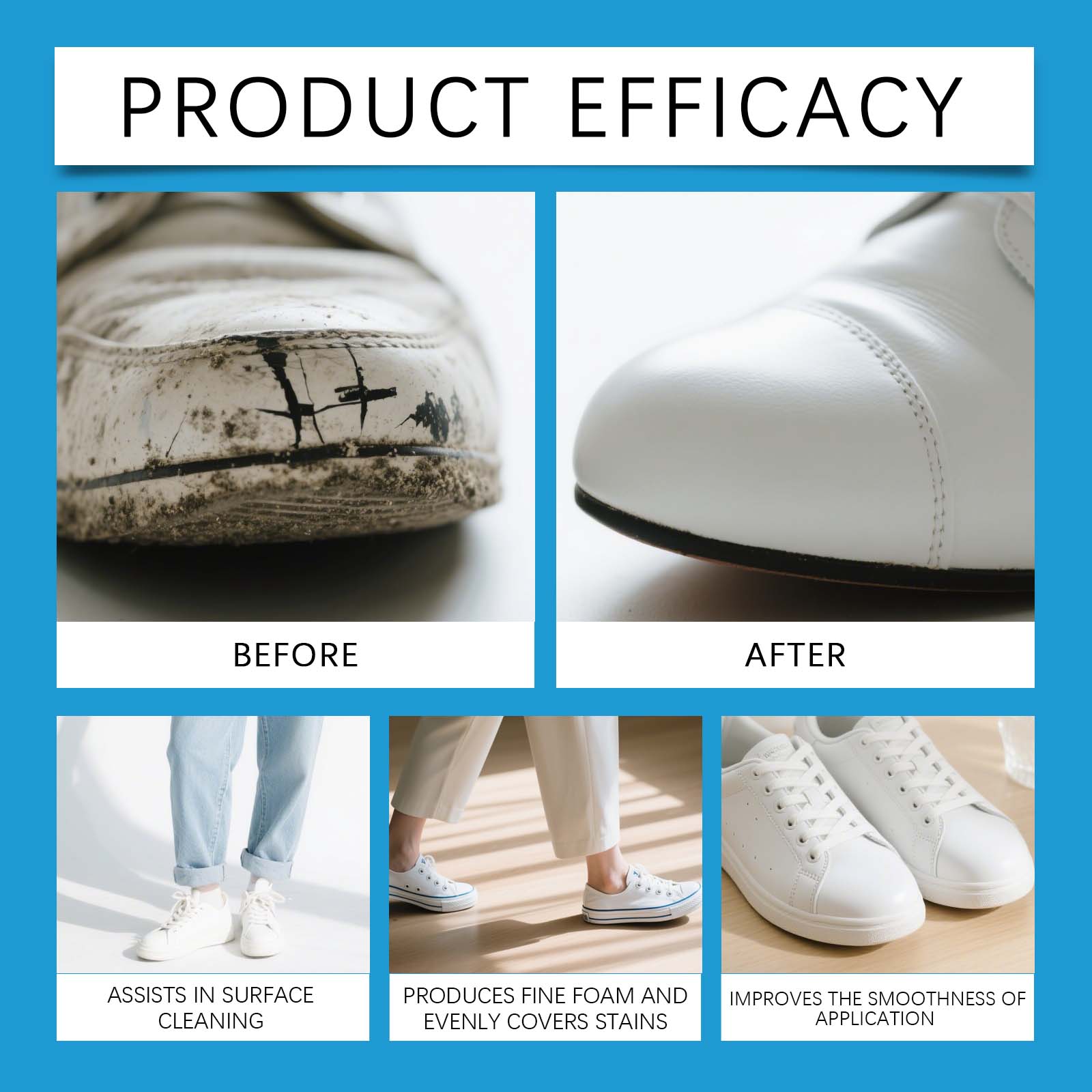 White Shoe Cleaner Cream Sneak - Sneaker Care Cleaner 评论和价格
