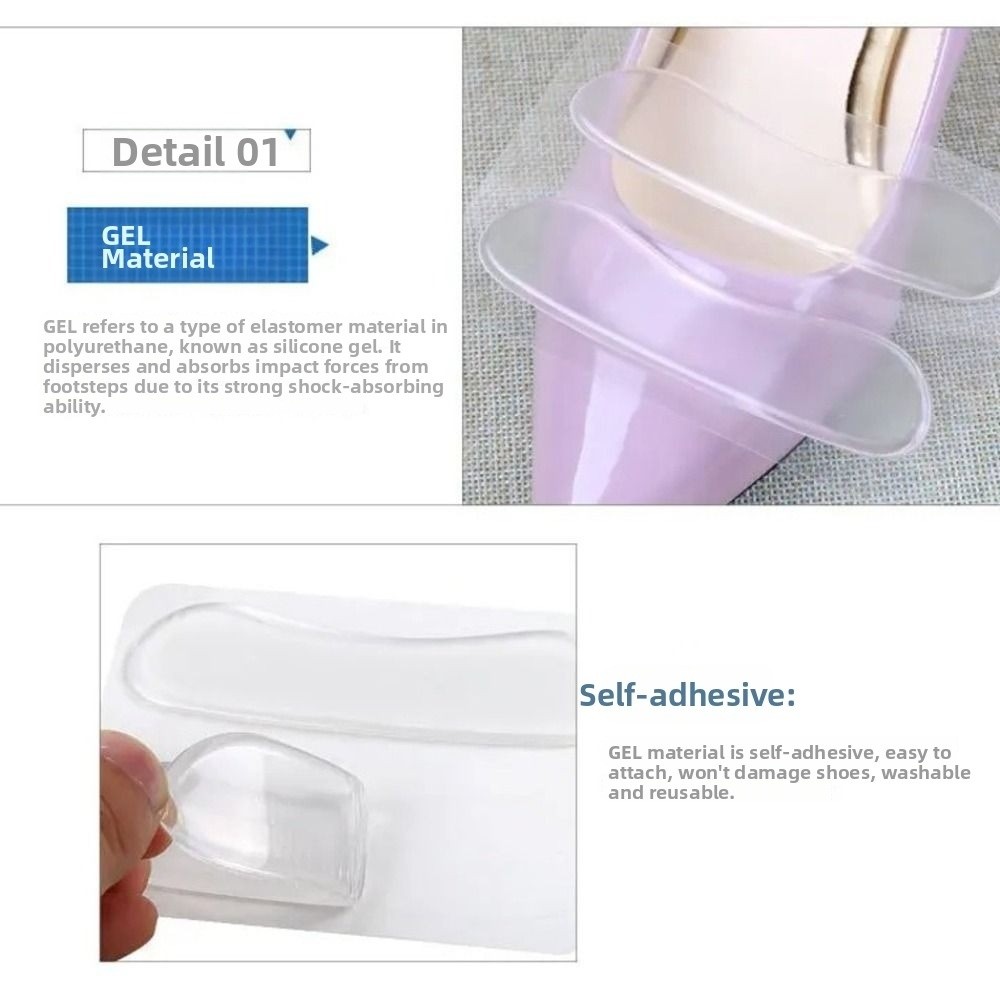 5pairs Gel Heel Grip Pads Self - Heel Liner Grip 评论和价格